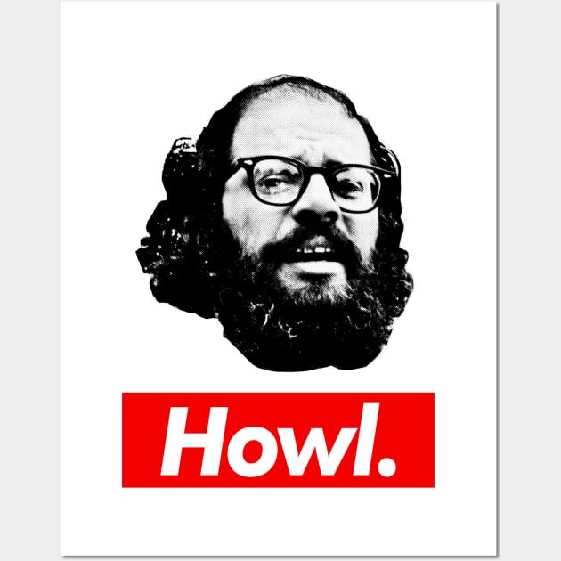 Allen Ginsberg Howl Aesthetic Tribute Design Wall Art by DankFutura